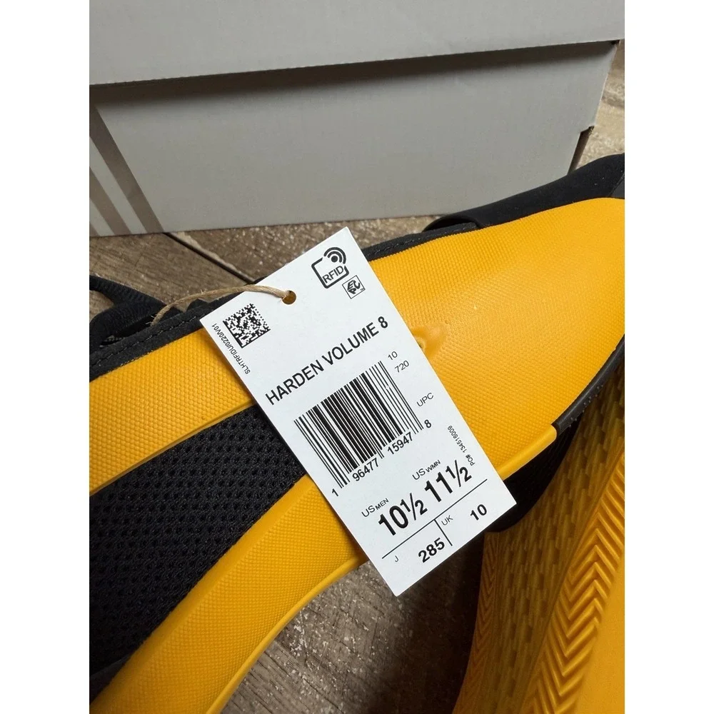 adidas Harden Vol. 8 James‎ Yellow Men Basketball Hoopers Shoes IG6589 Sz 10.5